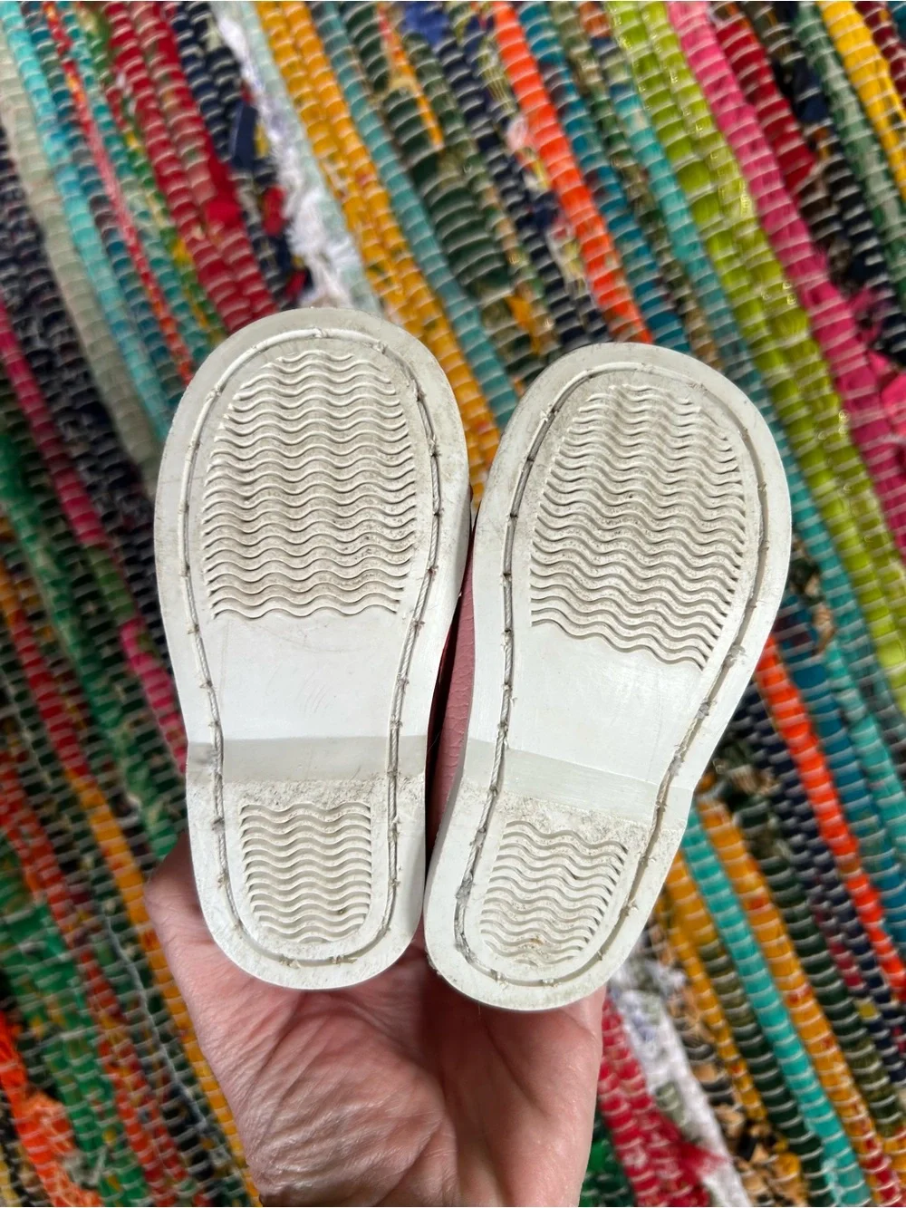 Vintage Infant Pink Beaded Moccasin Slip-On Shoes Toddler 3